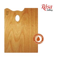 Фото - Палітра дерев'яна, прямокутна МОДЕРН, ергономічна, промаслена, 30x40см, ROSA Gallery 55936 Фото - Палітра дерев'яна, прямокутна МОДЕРН, ергономічна, промаслена, 30x40см, ROSA Gallery 55936