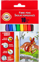 Фломастери 7710CB, набір 10 кол, картон  (уп.12)