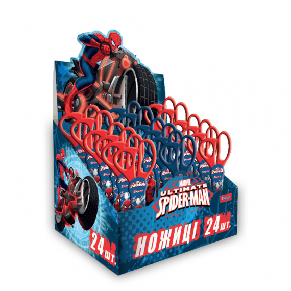 Фото - Ножницы 'Человек-паук', в футляре (дисплей бокс),(уп.24) 14525 Фото - Ножницы 'Человек-паук', в футляре (дисплей бокс),(уп.24) 14525