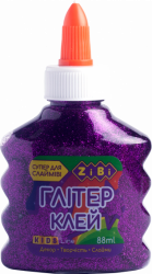 Фото - Клей ГЛІТЕР фіолетовий на PVA-основі, прозорий, 88 мл 50720
