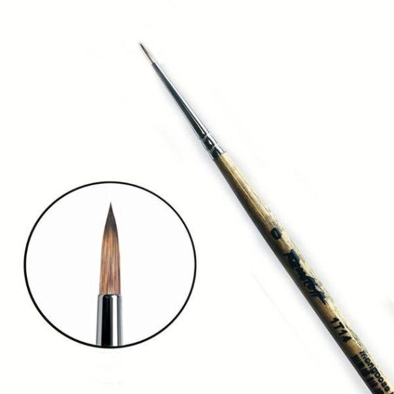Фото - Синтетика кругла, імітація мангуста 1Т14, № 0, к.р. пензель Roubloff 59599