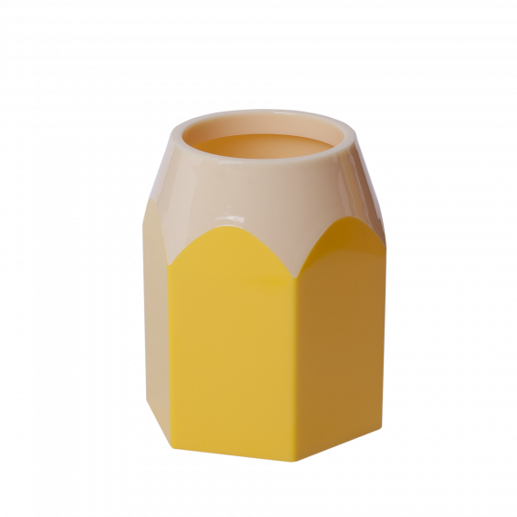 Фото - Підставка для ручок 'Олівець' пластик жовта 50595 Фото - Підставка для ручок 'Олівець' пластик жовта 50595