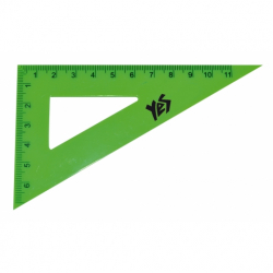 Фото - Трикутник YES прямокутний флюор. 11 см 15039