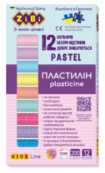 Фото - Пластилін PASTEL 12 кольорів, 200г (8 пастель + 4 глітер), KIDS Line 62383 Фото - Пластилін PASTEL 12 кольорів, 200г (8 пастель + 4 глітер), KIDS Line 62383