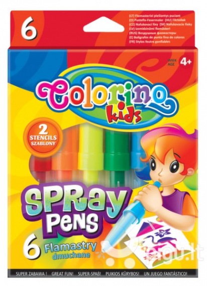 Фото - Фломастери повітрянні 6 кол. COLORINO /12/ 36228 Фото - Фломастери повітрянні 6 кол. COLORINO /12/ 36228