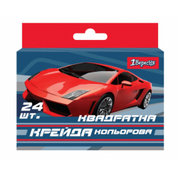 Крейда кольорова 1Вересня квадратна 24 шт. "MAXDRIFT"