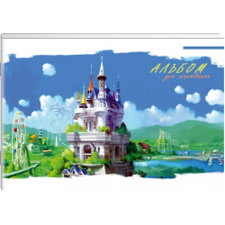 Фото - Альбом для малювання на скобі  8арк. 100 г/м A4  АА4508-04 'КАЗКИ' 38313