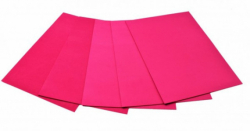 Фото - Кольорова ЕВА піна (Фоаміран)А4, EVA-1-044, 21х29,7см,1,00 мм 5 аркуш.рожевий 59457