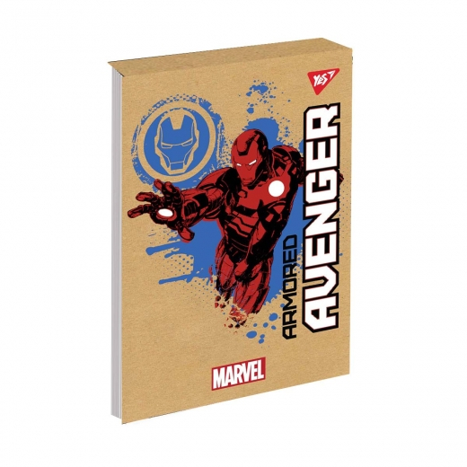 Фото - Блокнот В6/80 кл клей, СМІК+білила YES Avenger крафт 60432