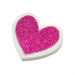 Гумка YES фігурназ глітером &quot;Heart”