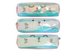 Пенал-косметичка лазерний ТПУ Мордочки 18,5 * 6 * 3,5 см