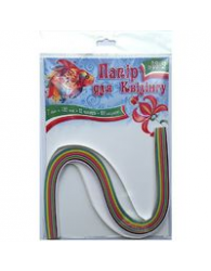 Фото - Папір для квіллінгу №6, 12кольорів, шир.5мм, довж 300 мм(уп.20) 26407