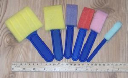 Набір спонжів  прямокут. 008  в уп 8 шт mix