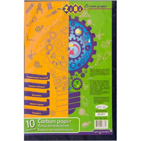 Фото - Папір копіювальний A4, 10арк., синій 61329 Фото - Папір копіювальний A4, 10арк., синій 61329