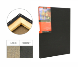 Підрамник, 20*30 см, середнє зерно, Чорний грунт, льон, ROSA