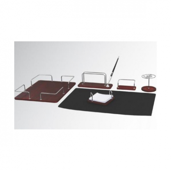 Фото - Набір наст. дер.-метал Wire 6пр., 'горіх' BESTAR 27661 Фото - Набір наст. дер.-метал Wire 6пр., 'горіх' BESTAR 27661