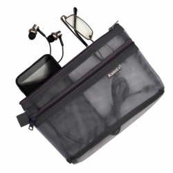 Фото - Папка-органайзер на блискавці 1493-А, 210*125*30, сіра 43760