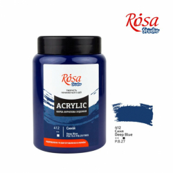 Фото - Фарба акрилова, 400 мл, Синя, ROSA Studio 39804