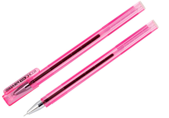 Фото - Ручка гелева Economix Piramid, червона 62278 Фото - Ручка гелева Economix Piramid, червона 62278