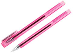 Фото - Ручка гелева Economix Piramid, червона 62278