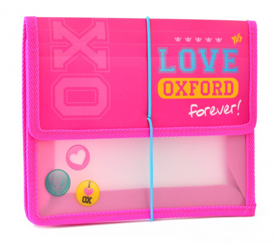 Фото - Папка для тетрадей пласт. на резинке В5 'Oxford' розовый 38639 Фото - Папка для тетрадей пласт. на резинке В5 'Oxford' розовый 38639