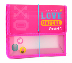 Фото - Папка для тетрадей пласт. на резинке  В5 'Oxford' розовый 38639