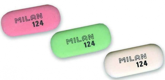 Фото - Гумка овальна 'TM MILAN' 4,9*2,3*0,9см, mix (уп.24)CMM124 8286 Фото - Гумка овальна 'TM MILAN' 4,9*2,3*0,9см, mix (уп.24)CMM124 8286