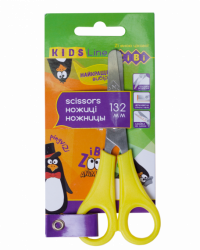 Фото - Ножиці дитячі 132мм з лінійкою, жовтий 32971