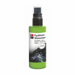 Фото - Фарба-спрей для тканин з гліттерами, резеда, 100 мл, Marabu 45383