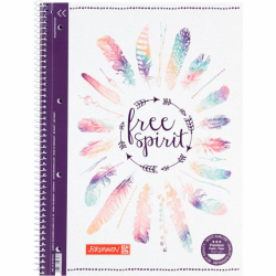Фото - Коледж-блок А4 Premium, кліт., 80 арк., Free spirit 45654