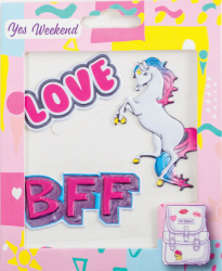 Набор наклеек &quot;Patch stiker&quot; единорог, лав