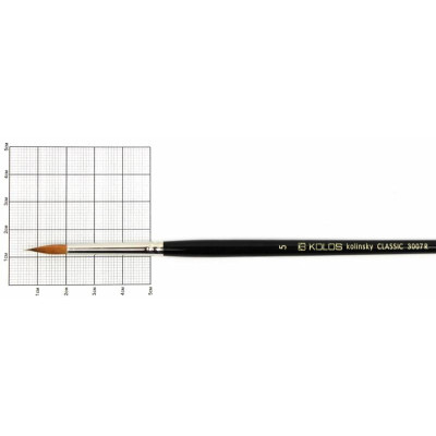 Фото - Колонок круглий, Classic 3007R, №5, к.р. пензель KOLOS 58780