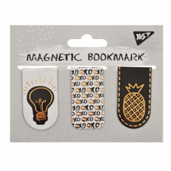 Закладки магнитные YES &quot;Golden mark&quot;, фольга, 3шт