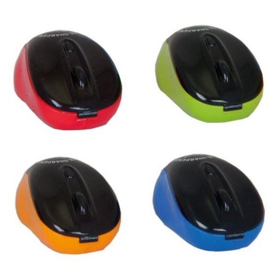 Фото - Чинка КОМП.МИШКА з контейнером, 1 отв., банка, ассорті, в уп 40шт 30852 Фото - Чинка КОМП.МИШКА з контейнером, 1 отв., банка, ассорті, в уп 40шт 30852