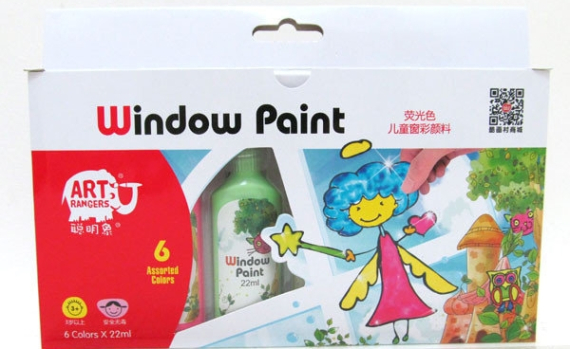 Фото - Фарба для скла 6кол*22мл, неон. FWP0622 36790 Фото - Фарба для скла 6кол*22мл, неон. FWP0622 36790