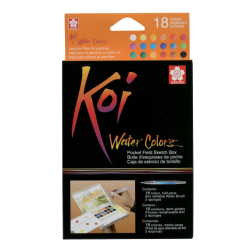 Набір акварелі KOI SKETCH BOX, 18шт, Sakura