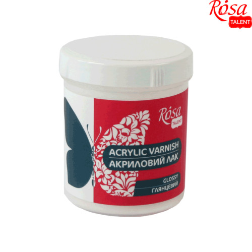 Фото - Лак акриловий для декору, глянцевий,100мл, ROSA TALENT 61145 Фото - Лак акриловий для декору, глянцевий,100мл, ROSA TALENT 61145