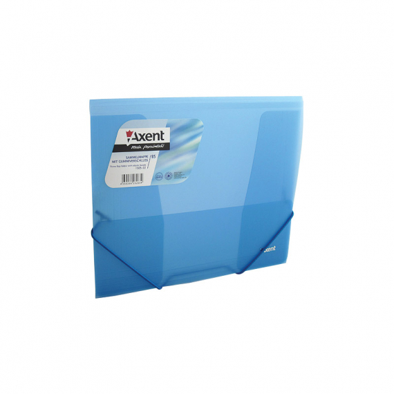 Фото - Папка на гумках В5, прозора, синя 31043 Фото - Папка на гумках В5, прозора, синя 31043