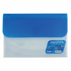Фото - Папка-конверт А4 на 4 відділен, Sapphire, блакитна 35526