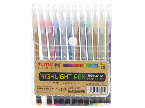 Фото - Набір ручок гелевих 12 кольорів 63184 Фото - Набір ручок гелевих 12 кольорів 63184