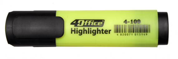 Фото - Текстмаркер, 1-5мм, , жовтий, 4-109, 4Office (уп.10) 32931 Фото - Текстмаркер, 1-5мм, , жовтий, 4-109, 4Office (уп.10) 32931
