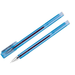 Фото - Ручка гелева Economix Piramid, синя,уп12 49049