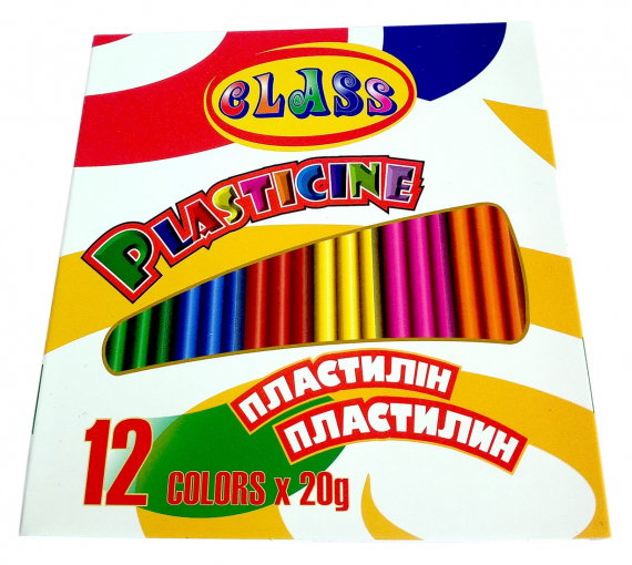 Фото - Пластилін 12кол.,240гр., 7624, CLASS 40652 Фото - Пластилін 12кол.,240гр., 7624, CLASS 40652