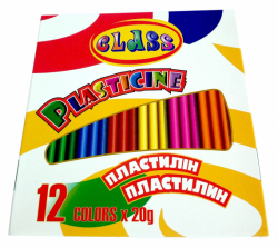 Фото - Пластилін 12кол.,240гр., 7624, CLASS 40652