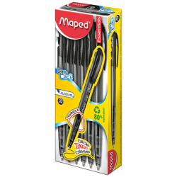 Фото - Ручка кулькова автоматична ICE CLIC 1.0мм, чорний 29131