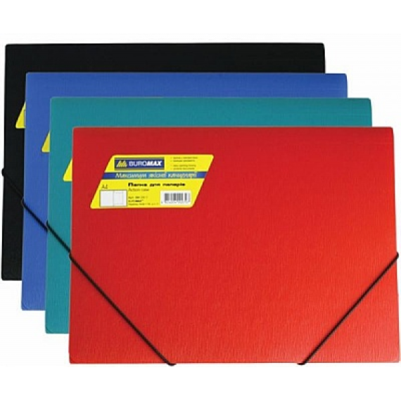 Фото - Папка на гумках, А4, глянцевий непрозор. пластик 60989