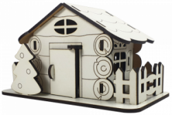 Фото - МДФ Будиночок № 15 з відкр. двер. 15*8*9см  М-2088 49857