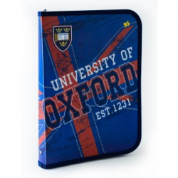 Папка для труда пласт. на молнии  с внутр. карманом А4 &quot;Oxford&quot;