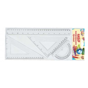 Фото - Набор линеек (4 предм.), линейка 30 см (уп.24) 15032 Фото - Набор линеек (4 предм.), линейка 30 см (уп.24) 15032