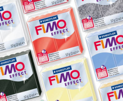 Пластика Effect, Біла з блискітками, 57г, Fimo